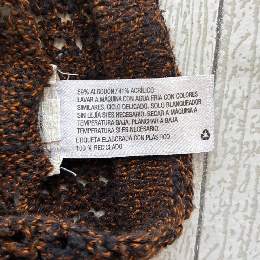 Mossimo Loose Fit Open Front Crocheted Cardigan Size XS - Picture 7 of 11